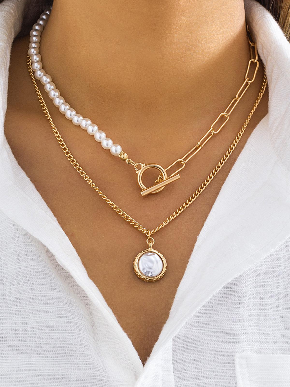R&B | Faux Perlen Schmuck Halskette