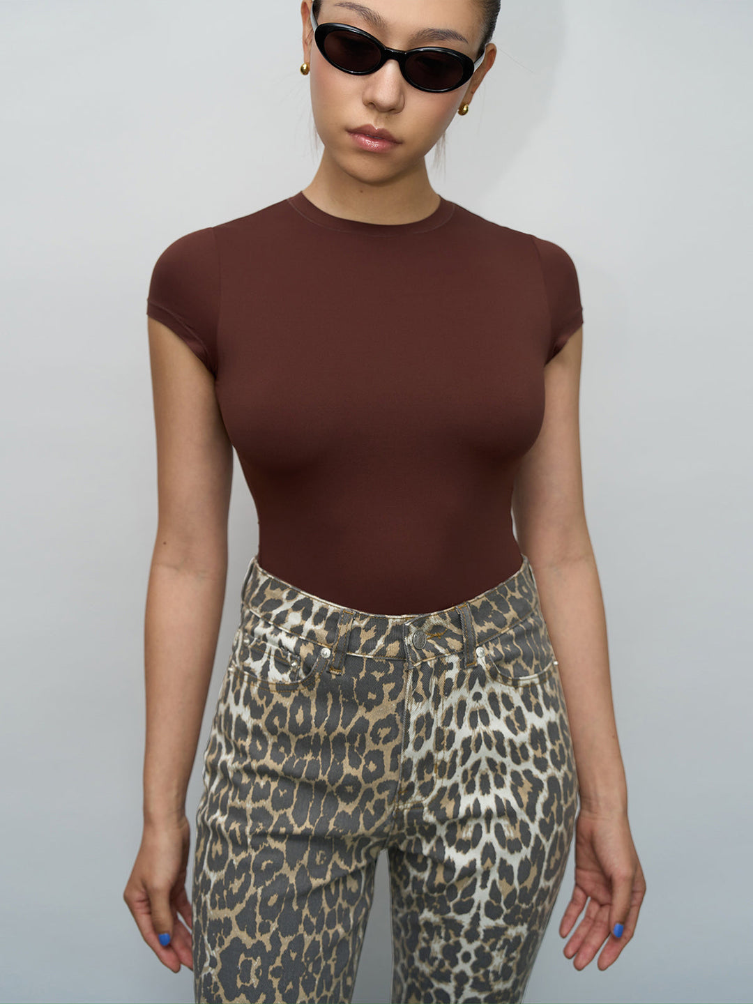R&B | Dehnbares Crewneck T-Shirt