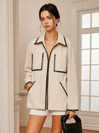 R&B | Leinen Doppel-Zip-Jacke