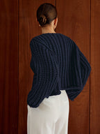 R&B | Chunky Strickcardigan Große Knöpfe Elegante und Lässige Passform