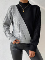 R&B | Strickpullover mit Asymmetrischem Design Rollkragen Modern und Einzigartig