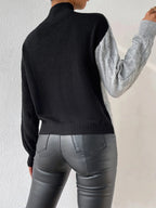 R&B | Strickpullover mit Asymmetrischem Design Rollkragen Modern und Einzigartig