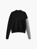 R&B | Strickpullover mit Asymmetrischem Design Rollkragen Modern und Einzigartig