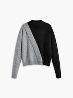 R&B | Strickpullover mit Asymmetrischem Design Rollkragen Modern und Einzigartig