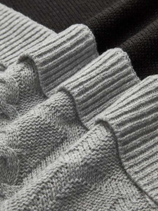 R&B | Strickpullover mit Asymmetrischem Design Rollkragen Modern und Einzigartig