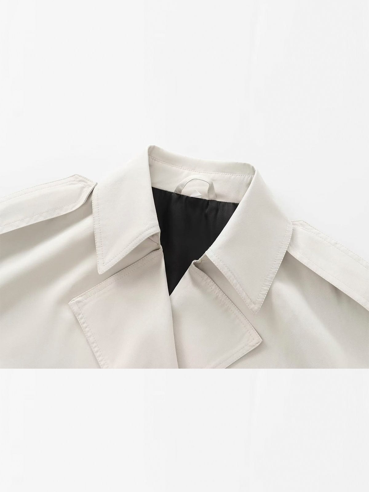 R&B | Kurzer Trenchcoat mit Doppelreiher Elegant & Zeitlos