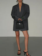 R&B | Stilvoller Damen Blazer Kleid mit Langen Ärmeln