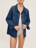 R&B | Übergröße Denim Jacke Lässig und Vielseitig