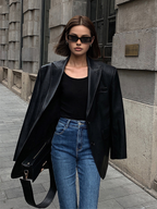 R&B | Lederlook Blazer für Damen