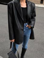 R&B | Lederlook Blazer für Damen