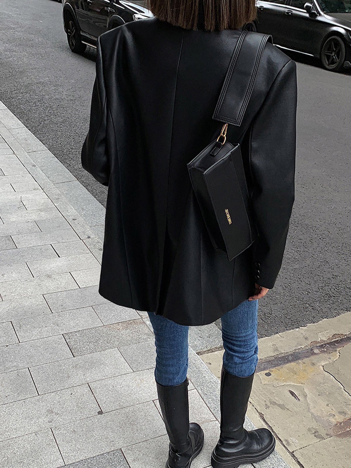 R&B | Lederlook Blazer für Damen