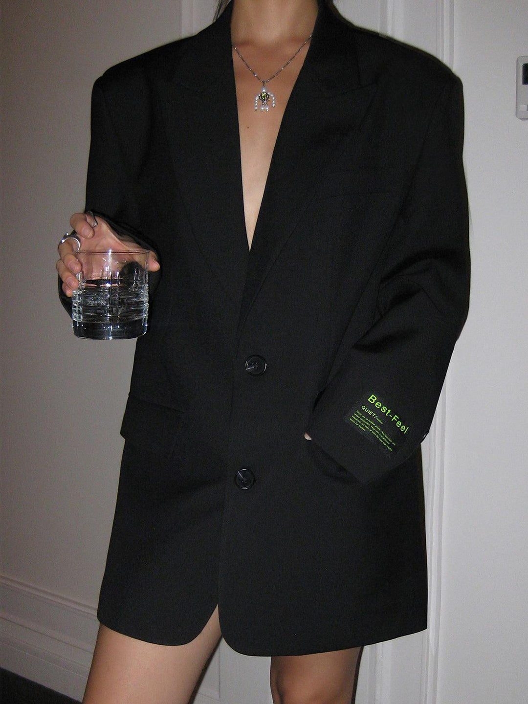 R&B | Stilvoller Damen Blazer Kleid mit Langen Ärmeln