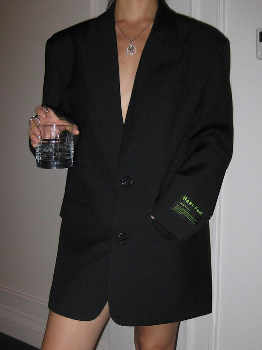 R&B | Stilvoller Damen Blazer Kleid mit Langen Ärmeln