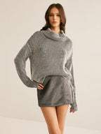 R&B | Strickpullover Gestreiftes Design und Kragen Zeitlose Mode