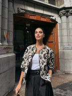 R&B | Jacke mit Animal Print Ein Statement für Den Mutigen Look