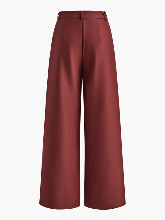 R&B | Elegante Hose mit Weitem Bein Ohne Gürtel