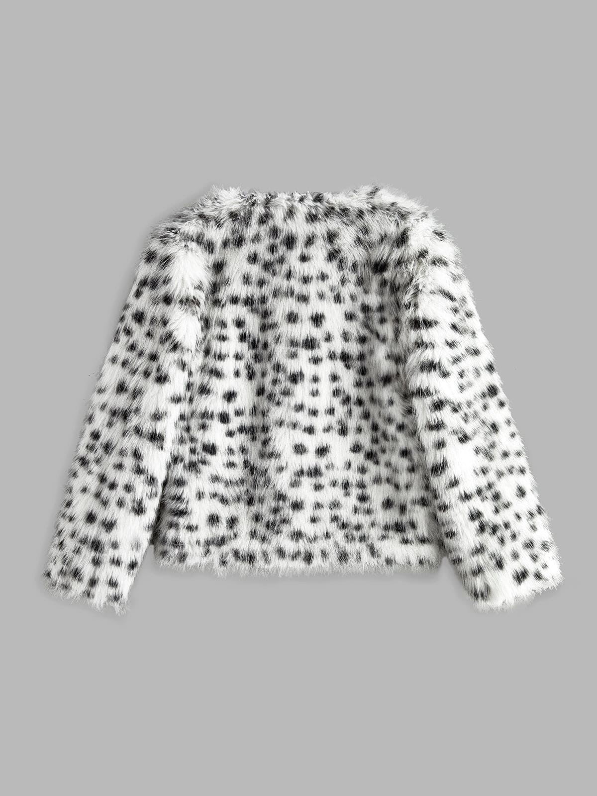 R&B | Kunstfelljacke mit Leopardenmuster Trendig & Kuschelig