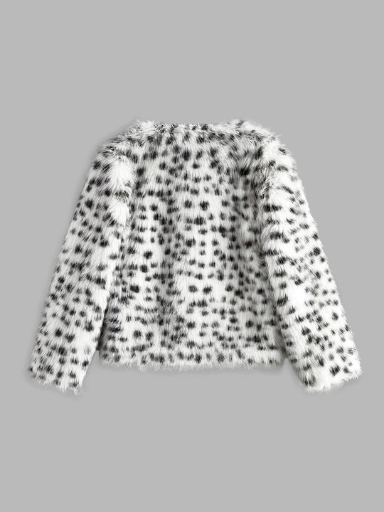 R&B | Kunstfelljacke mit Leopardenmuster Trendig & Kuschelig
