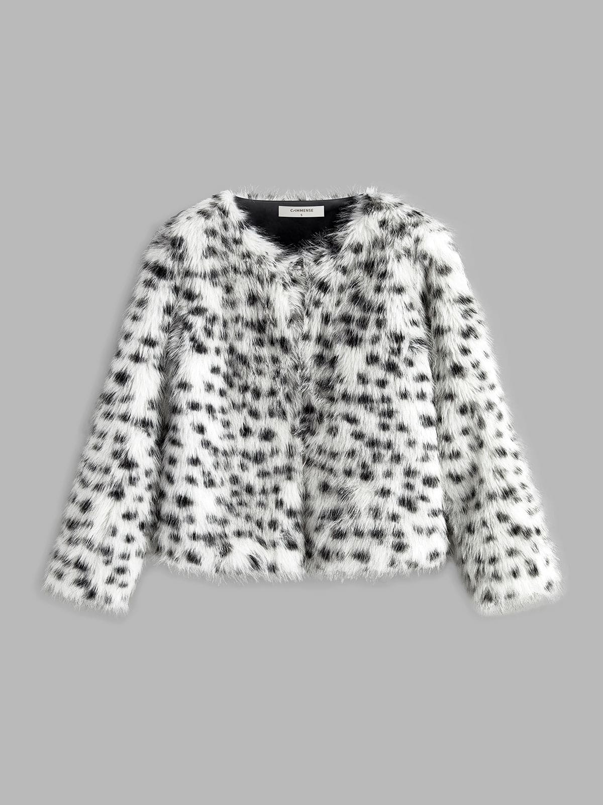 R&B | Kunstfelljacke mit Leopardenmuster Trendig & Kuschelig
