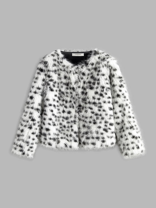 R&B | Kunstfelljacke mit Leopardenmuster Trendig & Kuschelig