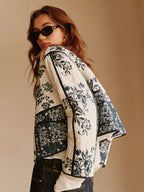 R&B | Bedruckte Piping Gemütliche Jacke