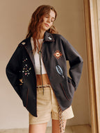 R&B | Bestickte Reversjacke