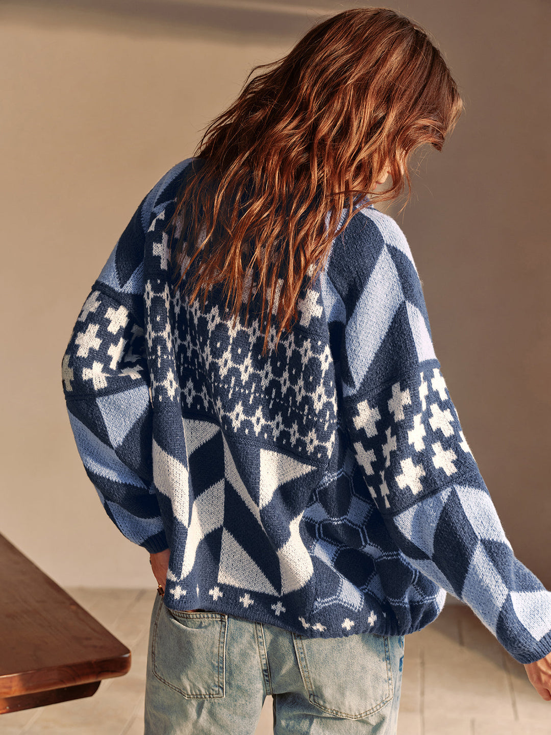 R&B | Couture Boheme Gedruckte Piping Cozy Jacke Reguläre Passform Essential
