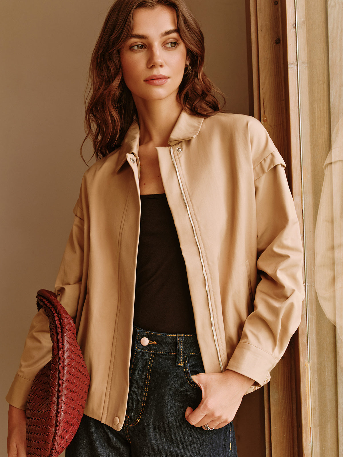 R&B | Reißverschluss Polo Jacke