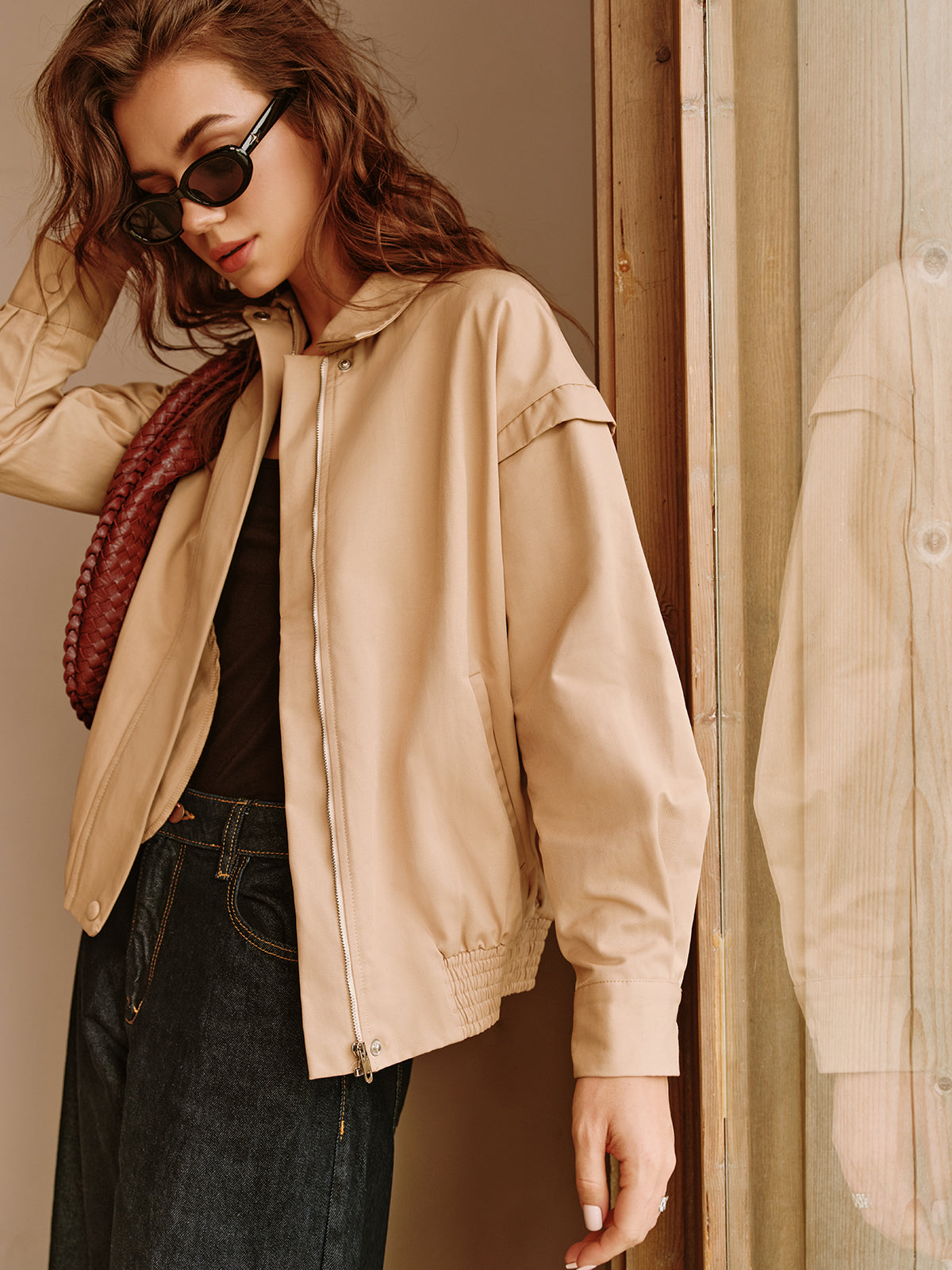 R&B | Reißverschluss Polo Jacke