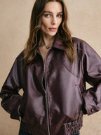 R&B | Cropped Lederjacke Modern, Elegant & Zeitlos