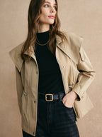 R&B | Kurzer Trenchcoat mit verstellbarem Bund - Klassisch & Bequem