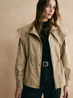 R&B | Kurzer Trenchcoat mit verstellbarem Bund - Klassisch & Bequem