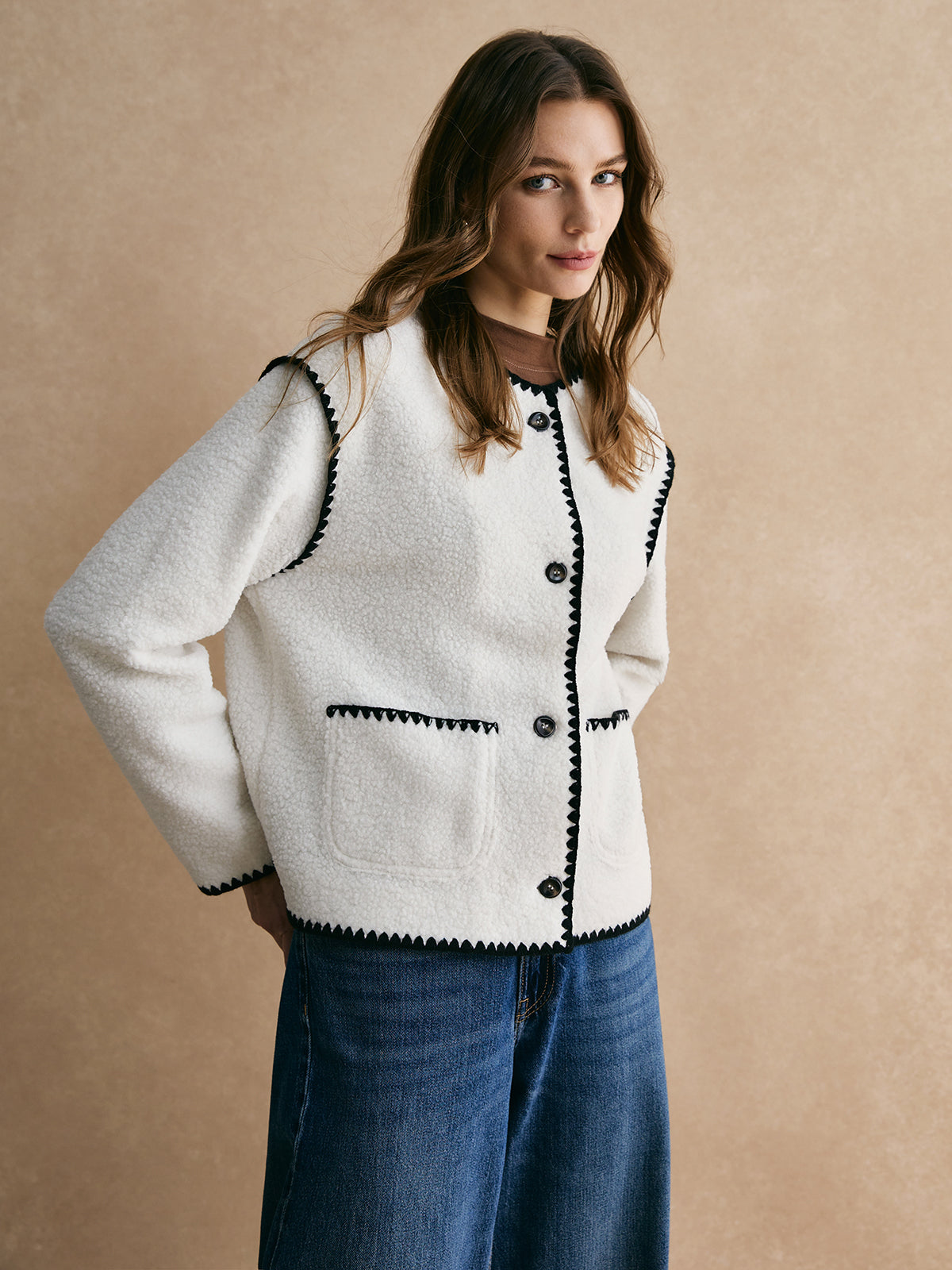 R&B | Trim Minky Fleece Jacke