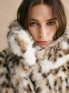 R&B | Kunstfelljacke mit Leopardenmuster Ein Echter Hingucker