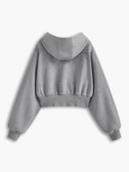 R&B | Langarm Zip Crop Hoodie