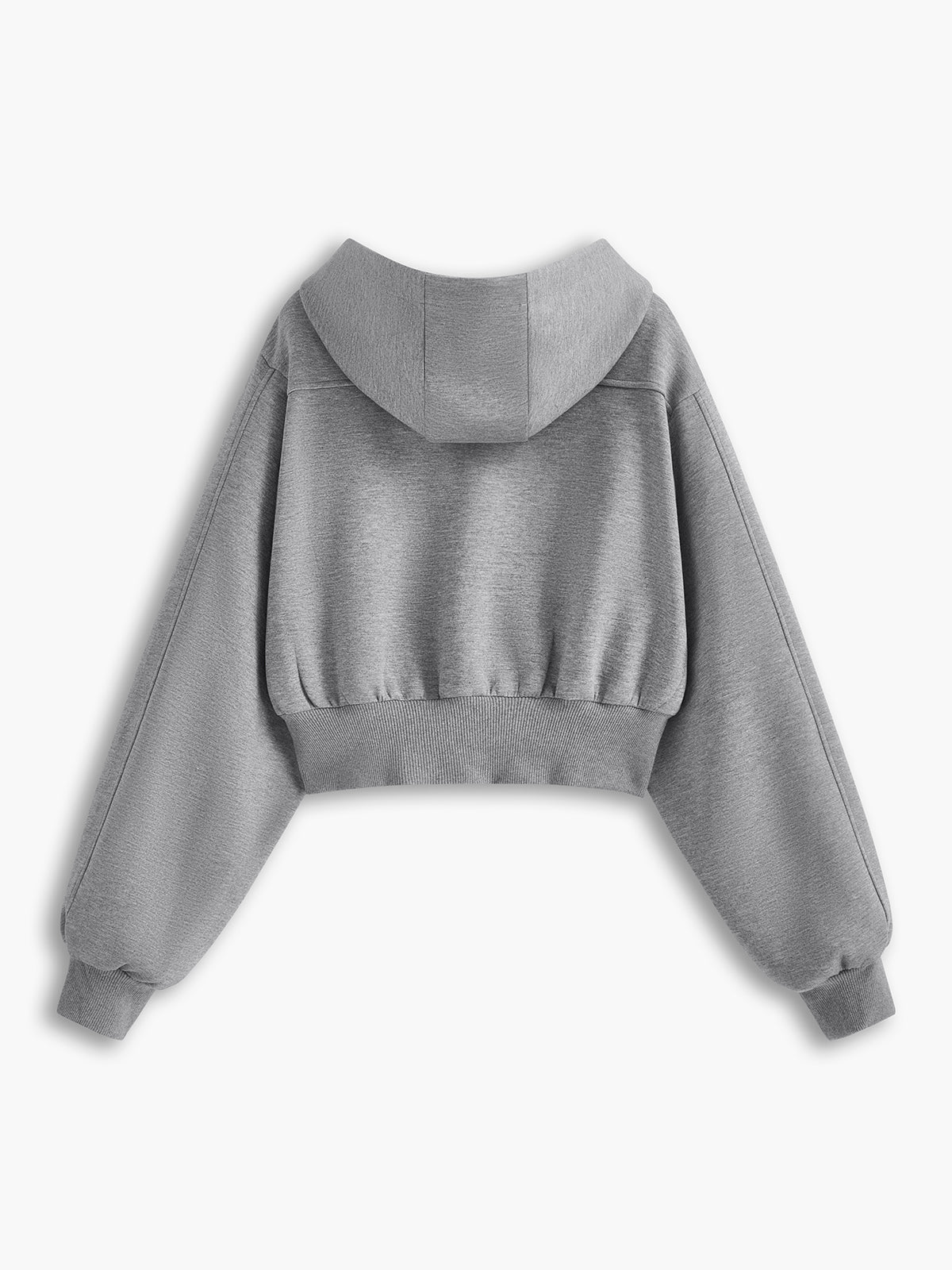 R&B | Langarm Zip Crop Hoodie