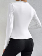 R&B | Elegantes Ruching Langarmshirt