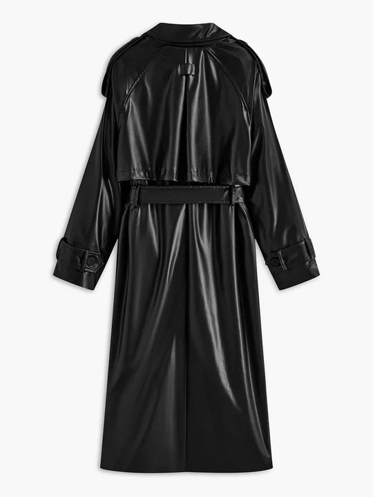 R&B | Kunstleder Lange Jacke