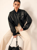 R&B | Taschen PU Leder Kurze Jacke
