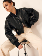 R&B | Taschen PU Leder Kurze Jacke