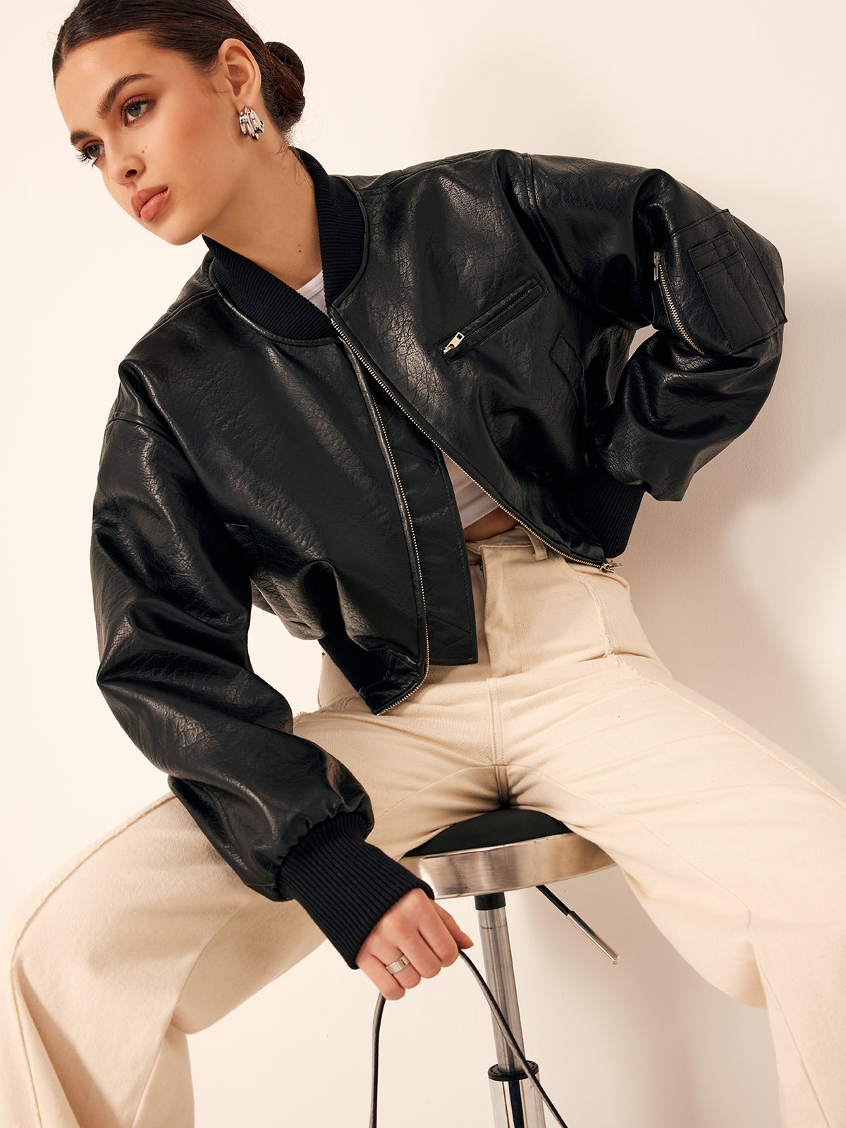 R&B | Taschen PU Leder Kurze Jacke