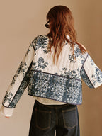 R&B | Bedruckte Piping Gemütliche Jacke