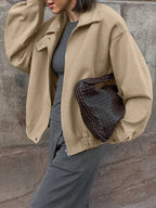 R&B | Schlichte Zip Polo Jacke