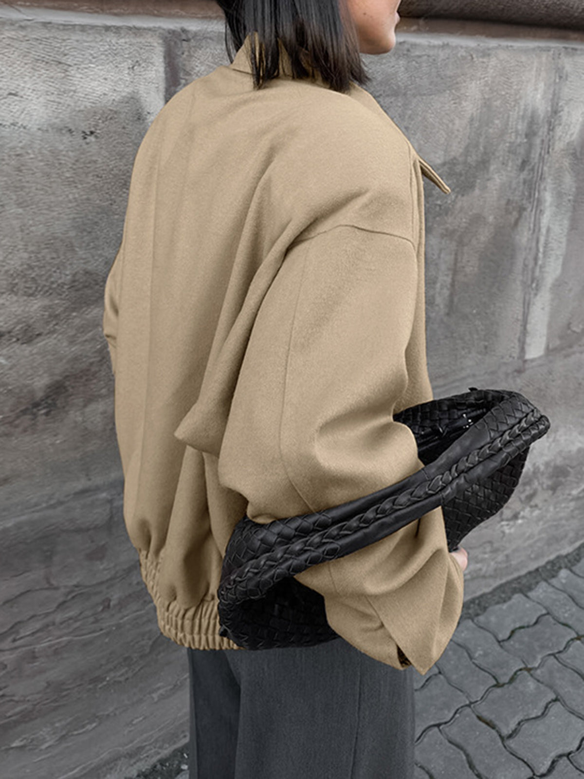 R&B | Schlichte Zip Polo Jacke