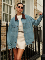 R&B | Kragen Vielseitige Denimjacke