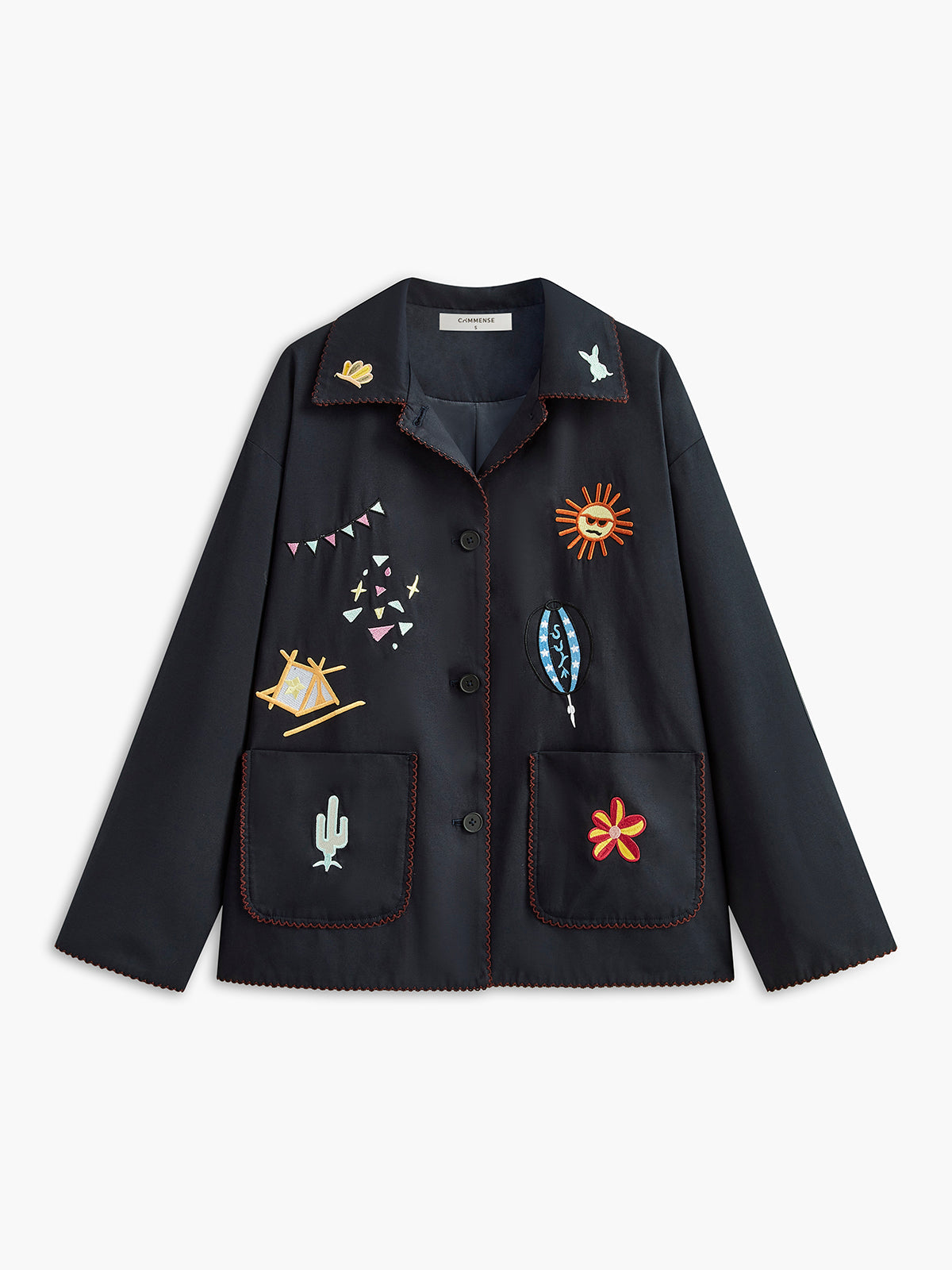 R&B | Bestickte Reversjacke
