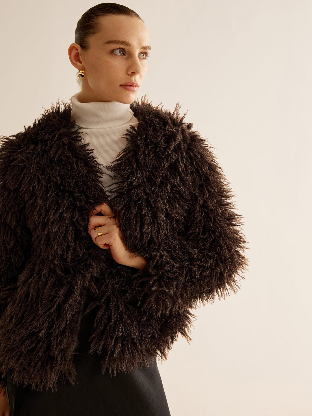 R&B | Kunstfelljacke mit Teddyfell Optik