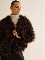 R&B | Kunstfelljacke mit Teddyfell Optik