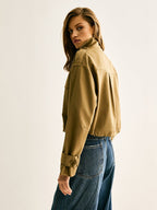 R&B | Cropped Utility Jacke Lässig, Modern & Vielseitig