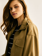 R&B | Cropped Utility Jacke Lässig, Modern & Vielseitig